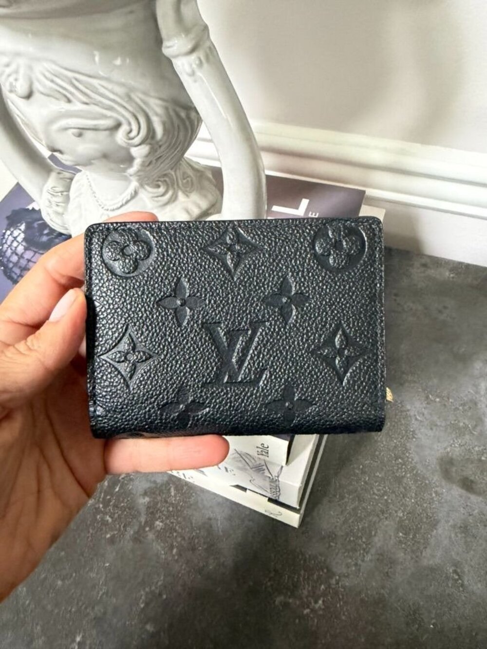 Louis Vuitton Cléa Wallet Monogram Empreinte Black